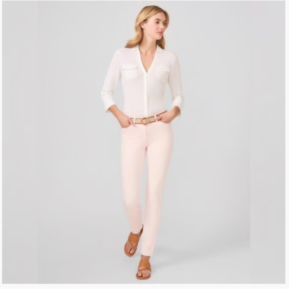 J. McLaughlin Soft Petal Pink Lexi Jeans